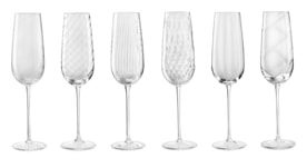 Nason Moretti, Tolomeo glasses, Flutes set of 6
