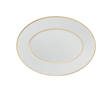 Fürstenberg, Carlo gold, Oval platter, small