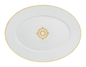 Fürstenberg, Carlo gold, Oval platter, medium