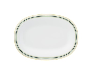 Fürstenberg, Fluen heritage green, Oval platter, small