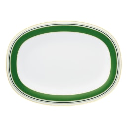 Fürstenberg, Fluen heritage green, Oval platter, medium