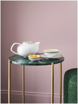 Fürstenberg, Fluen heritage green, Teapot with tea strainer