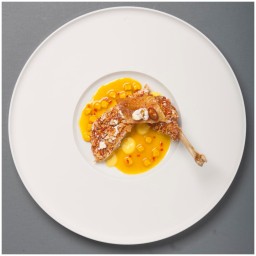 Fürstenberg, Blanc white, Dinner plate with deep center part