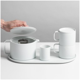 Fürstenberg, Datum white, Teapot with tea strainer, large