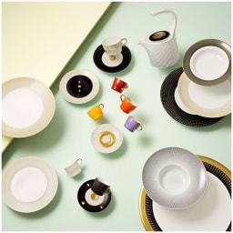 Fürstenberg, Auréole clair de lune, Espresso saucer, white