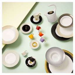 Fürstenberg, Auréole clair de lune, Cappuccino cup and saucer