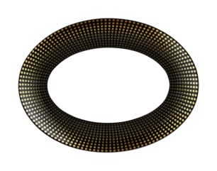 Fürstenberg, Auréole clair de lune, Oval platter