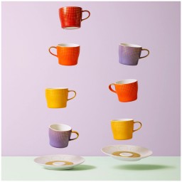 Fürstenberg, Auréole clair de lune, Espresso cup and saucer, yellow