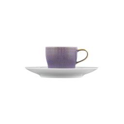 Fürstenberg, Auréole clair de lune, Espresso cup and saucer, violet