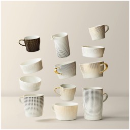 Fürstenberg, Auréole clair de lune, Espresso cup and saucer, black