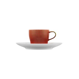 Fürstenberg, Auréole clair de lune, Espresso cup and saucer, red