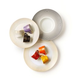 Fürstenberg, Auréole clair de lune, Espresso cup and saucer, white