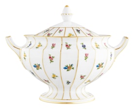 Fürstenberg, Grecque mille fleurs, Casserole with lid