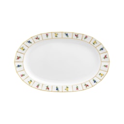 Fürstenberg, Grecque mille fleurs, Oval platter