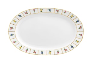 Fürstenberg, Grecque mille fleurs, Oval platter
