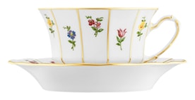 Fürstenberg, Grecque mille fleurs, Coffee/tea cup and saucer