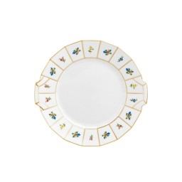 Fürstenberg, Grecque mille fleurs, Cake plate