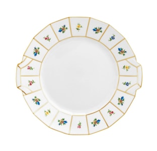 Fürstenberg, Grecque mille fleurs, Cake plate