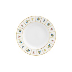 Fürstenberg, Grecque mille fleurs, Soup plate