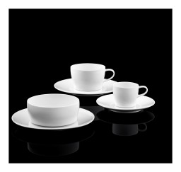Fürstenberg, Auréole white, Espresso cup and saucer