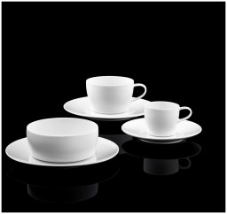 Fürstenberg, Auréole white, Saucer