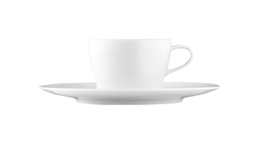 Fürstenberg, Auréole white, Tea cup and saucer