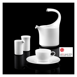 Fürstenberg, Auréole white, Tea cup and saucer