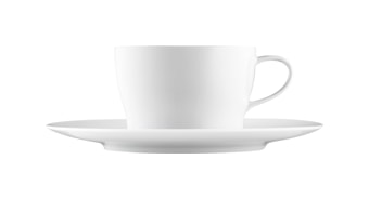 Fürstenberg, Auréole white, Cappuccino cup and saucer