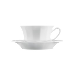 Fürstenberg, Grecque white, Coffee/tea cup and saucer