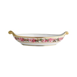 Bernardaud, Botanique, Boat shaped dish, large