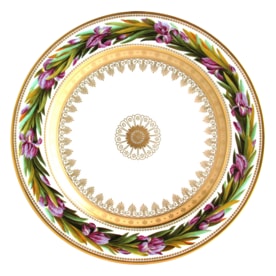 Bernardaud, Botanique, Salad plate, iris
