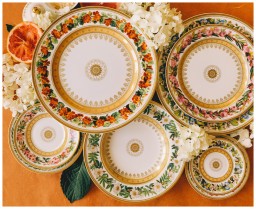 Bernardaud, Botanique, Salad plate, peach tree flower