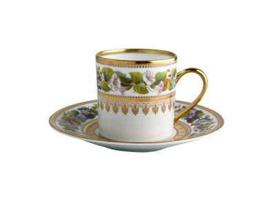 Bernardaud, Botanique, Coffee cup and saucer
