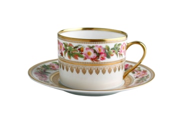 Bernardaud, Botanique, Tea cup and saucer