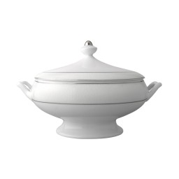 Bernardaud, Dune platine, Covered vegetable dish