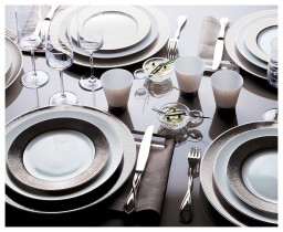 Bernardaud, Dune platine, Accent Salad plate