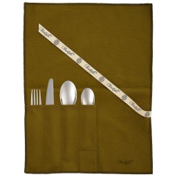 Christofle, L'âme de Christofle, stainless steel, La trousse with individual place settings (4 pieces)