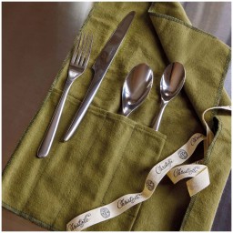 Christofle, L'âme de Christofle, stainless steel, La trousse with individual place settings (4 pieces)