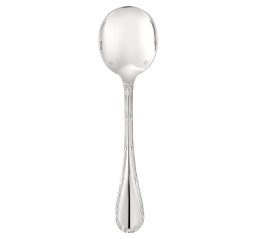 Christofle, Rubans, silver plated, Cream soup spoon