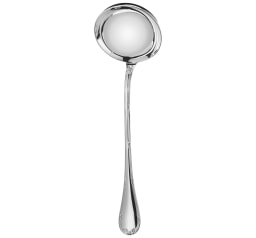 Christofle, Rubans, silver plated, Soup ladle