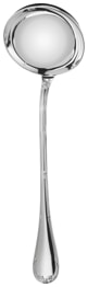 Christofle, Rubans, silver plated, Soup ladle