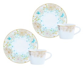 Bernardaud, Féerie, Coffee cup and saucer gift set of 2