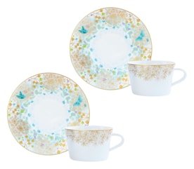 Bernardaud, Féerie, Tea cup and saucer gift set of 2