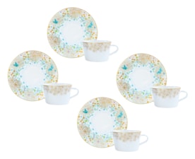 Bernardaud, Féerie, Tea cup and saucer gift set of 4