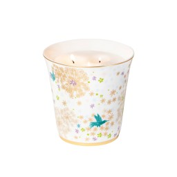 Bernardaud, Féerie, Large tumbler with rose pure candle