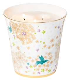 Bernardaud, Féerie, Large tumbler with rose pure candle