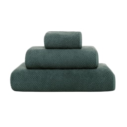 Graccioza, Bee Waffle towels, Euro guest towel, moss