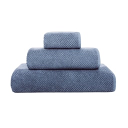 Graccioza, Bee Waffle towels, Euro guest towel, cobalt