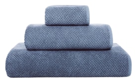 Graccioza, Bee Waffle towels, Euro guest towel, cobalt