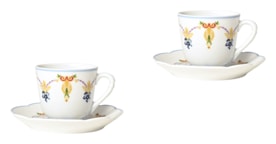 Bernardaud, Trianon, Espresso cup and saucer set of 2